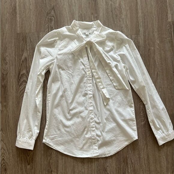 J. Crew Button Down with Tie Accent - Picture 3 of 10